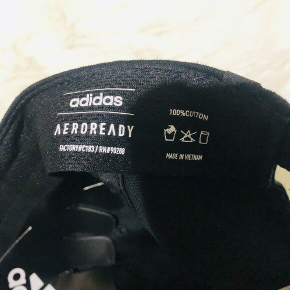 Adidas Women's Saturday Hat Cotton Relaxed Fit Cotton Adjustable Black One‎ Size - Picture 6 of 7
